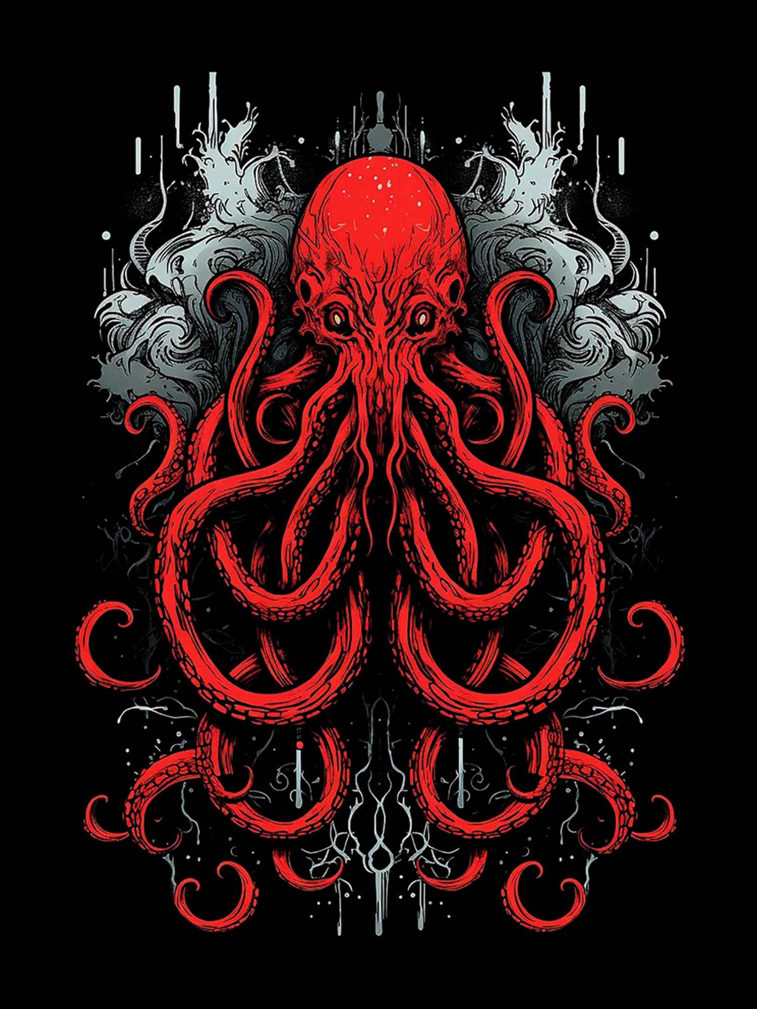 Abyssal Sea Monster Washed Tshirt