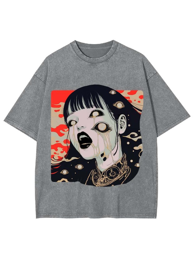EYES OF CHAOTIC DESPAIR WASHED TSHIRT