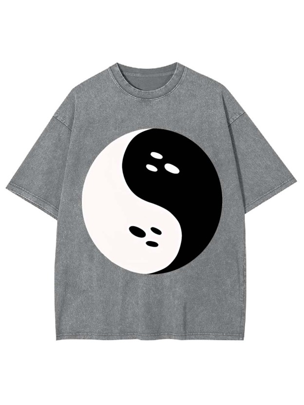 Spooky Yin Yang Washed Tshirt