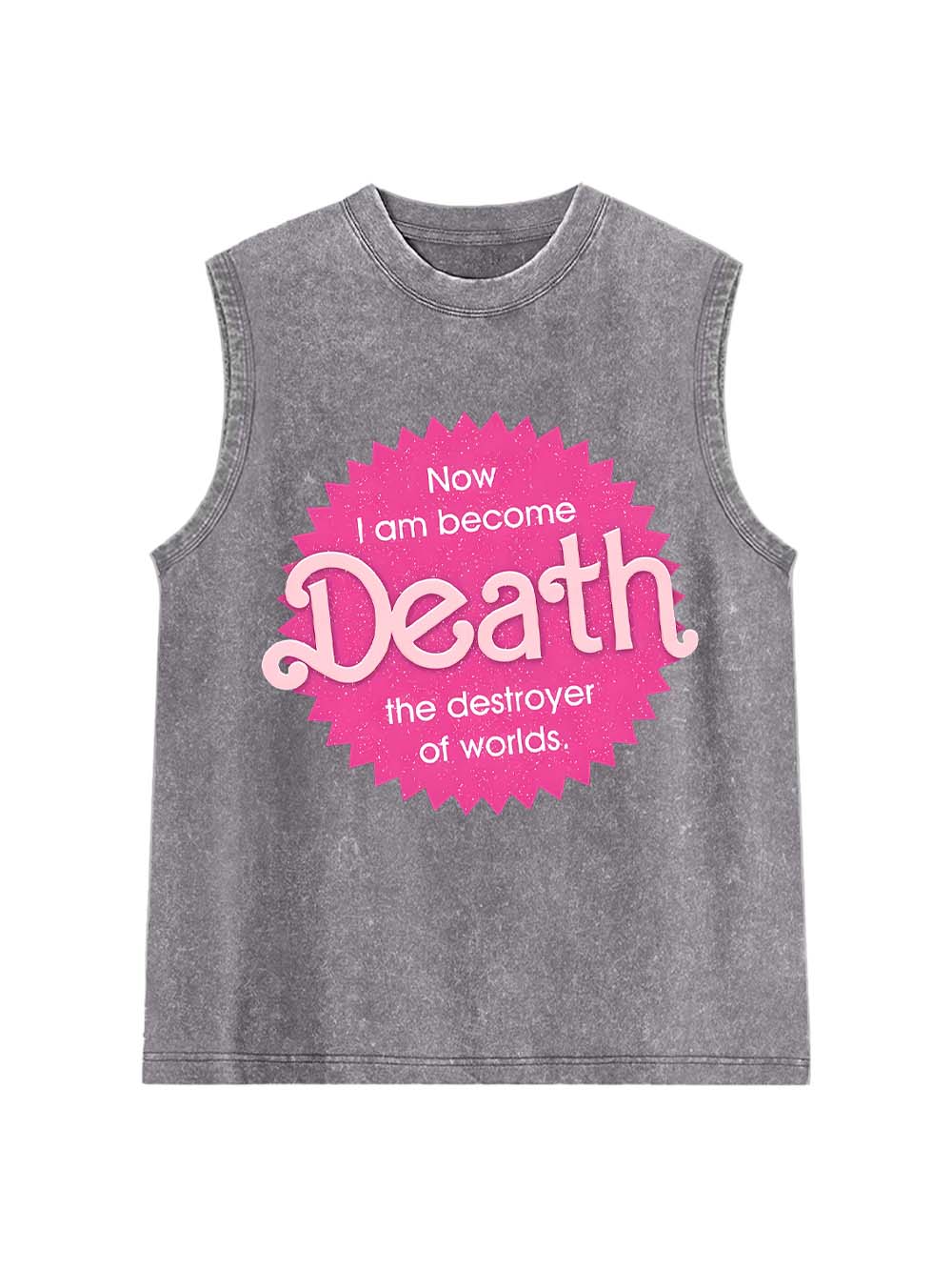 Sparkly Harbinger of Death Washed Tank Top