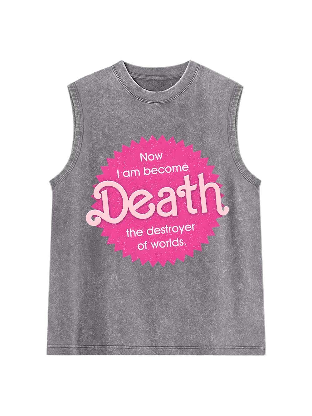 Sparkly Harbinger of Death Washed Tank Top