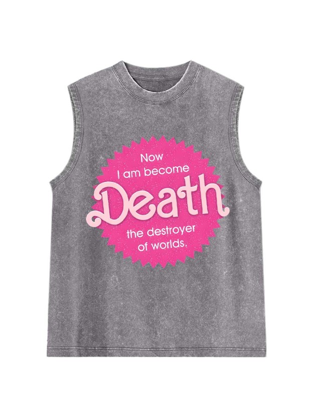Sparkly Harbinger of Death Washed Tank Top