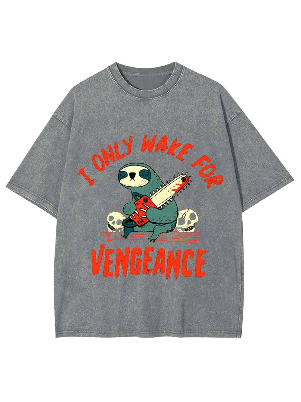 I Only Wake For Vengeance Washed Tshirt