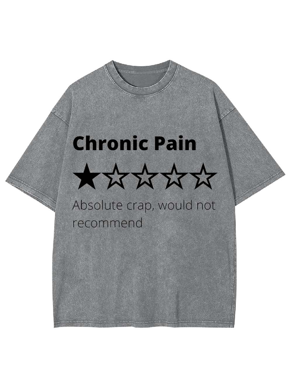 Chronic Pain Review Washed Tshirt