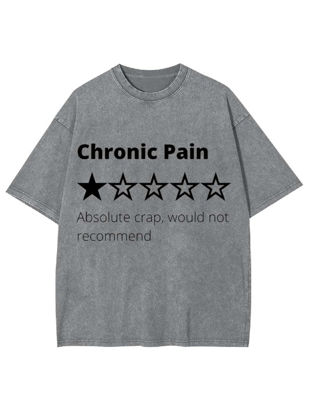 Chronic Pain Review Washed Tshirt