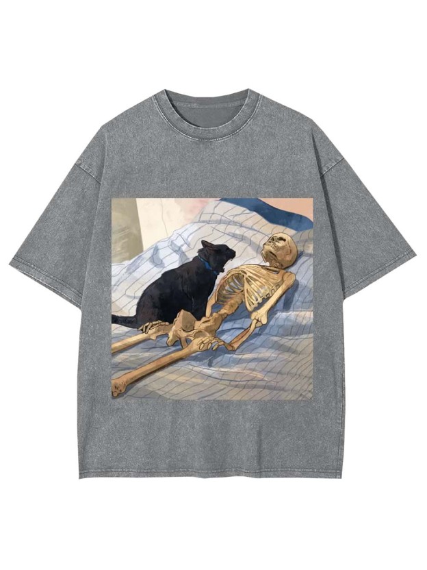 Wake Up Human Washed Tshirt