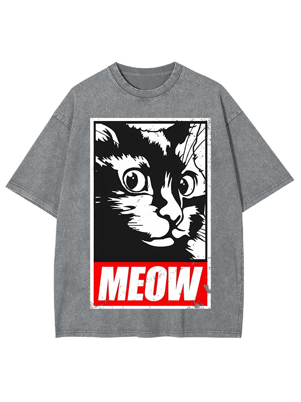 MEOW WASHED TSHIRT