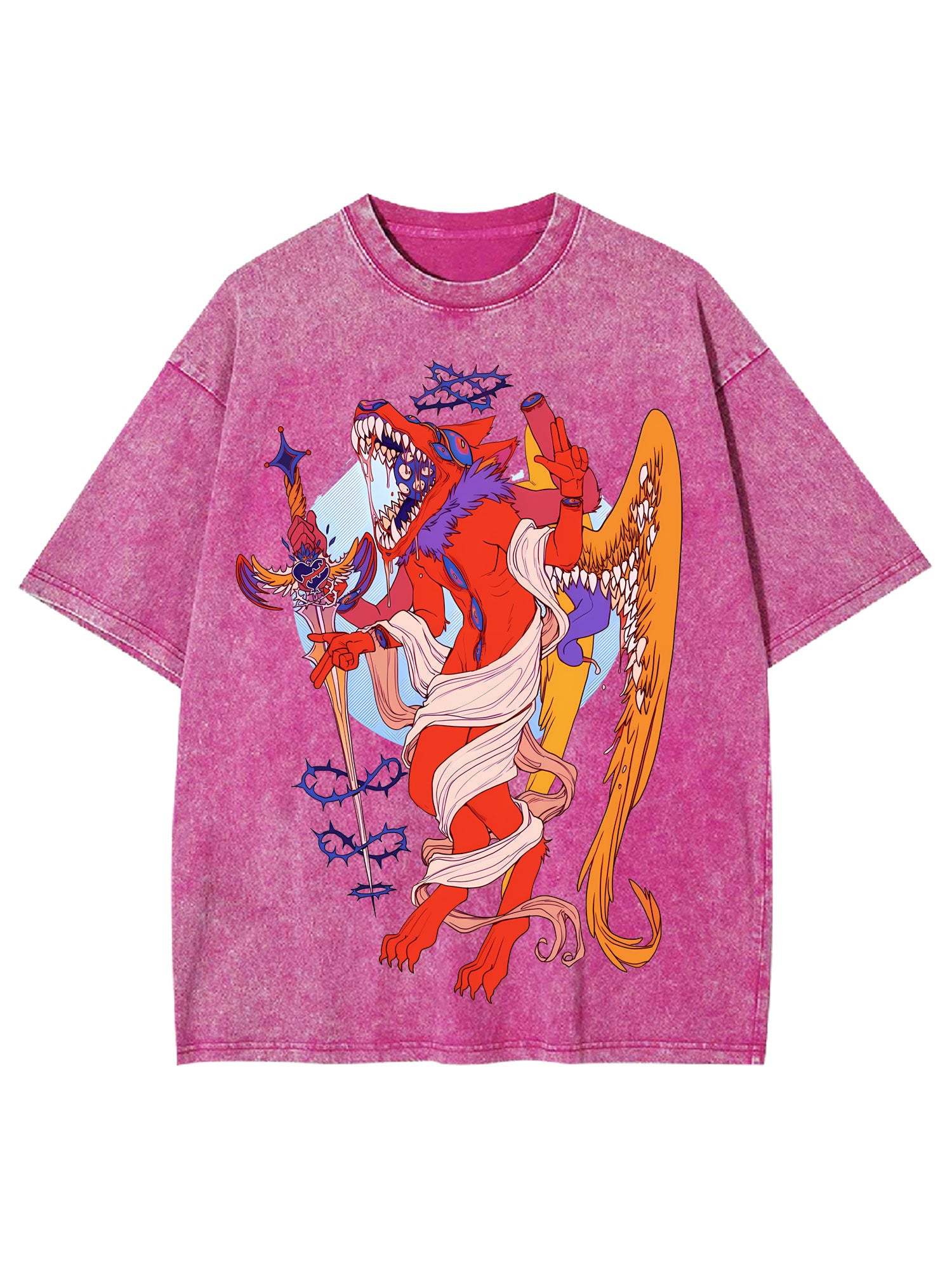 Divine Beast Of Chaos Washed Tshirt