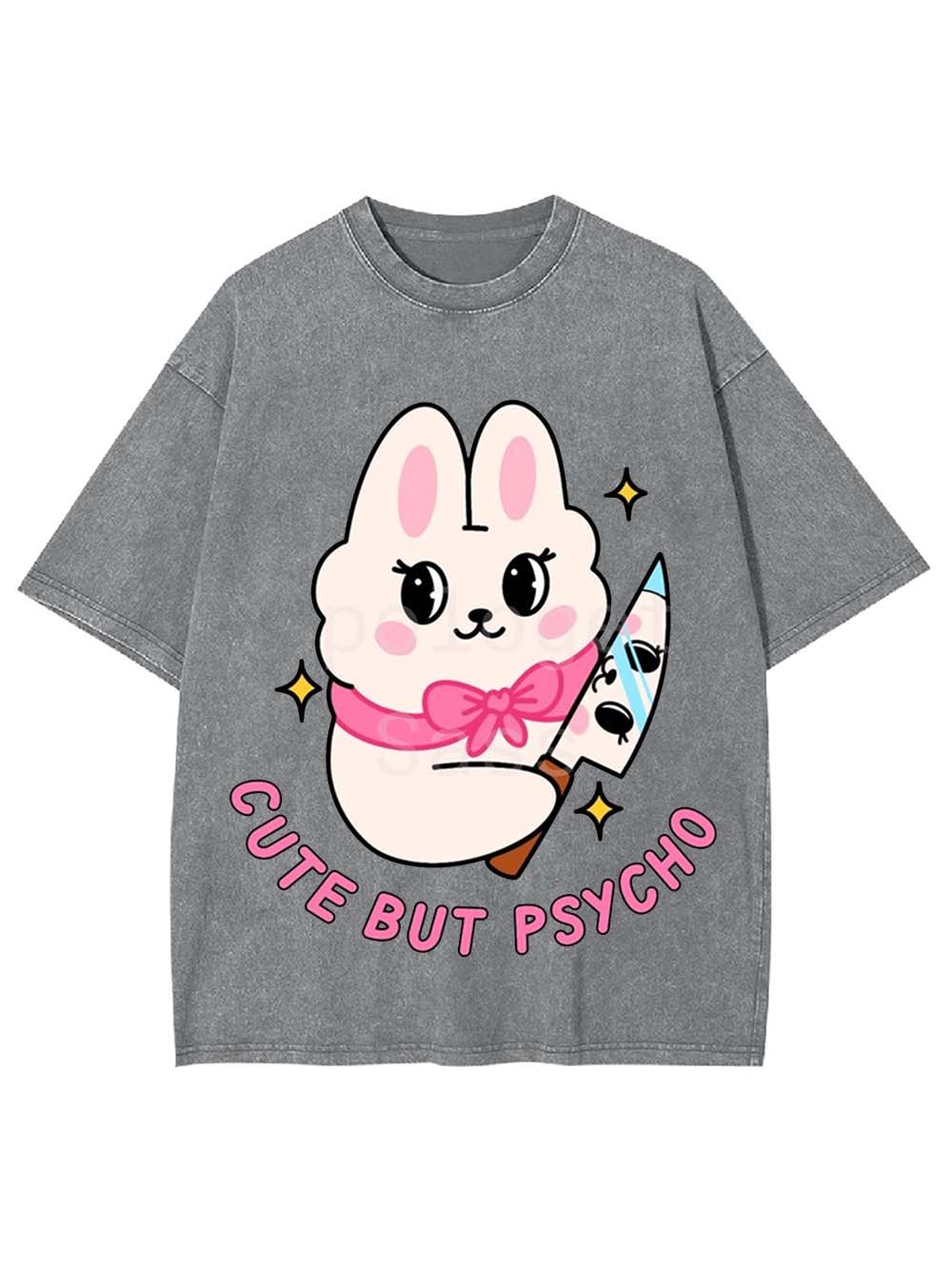 Cute But Psycho Washed Tshirt