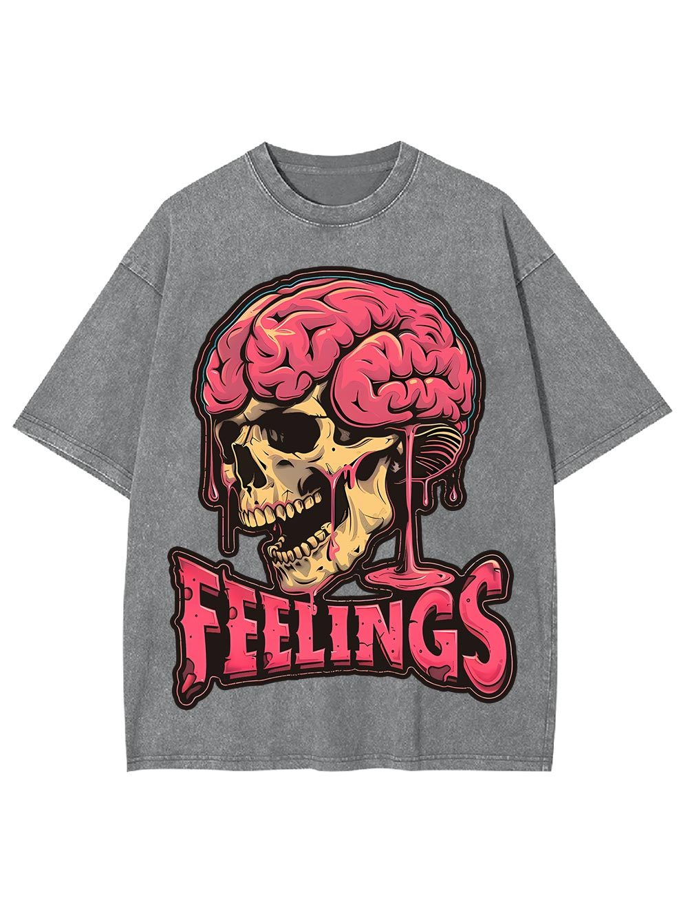 Brain Feelings Washed Tshirt
