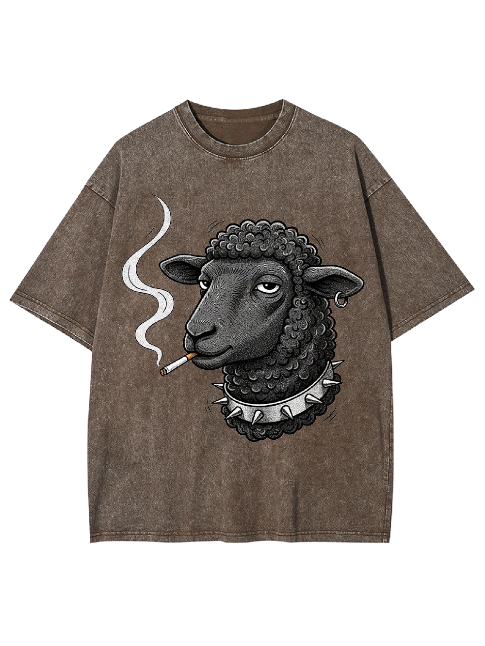 Smoking Black Sheep Washed Tshirt