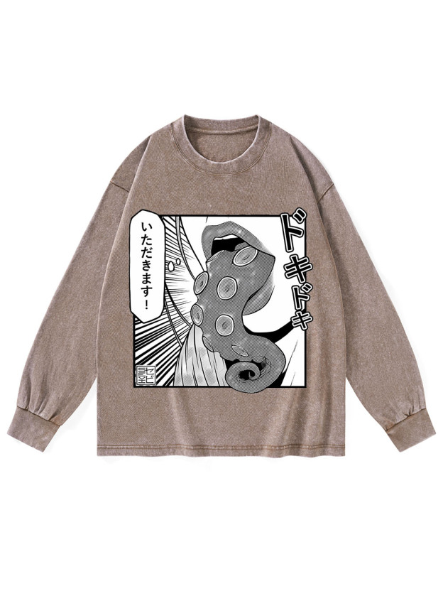 TENTACLE WASHED LONG-SLEEVE TSHIRT