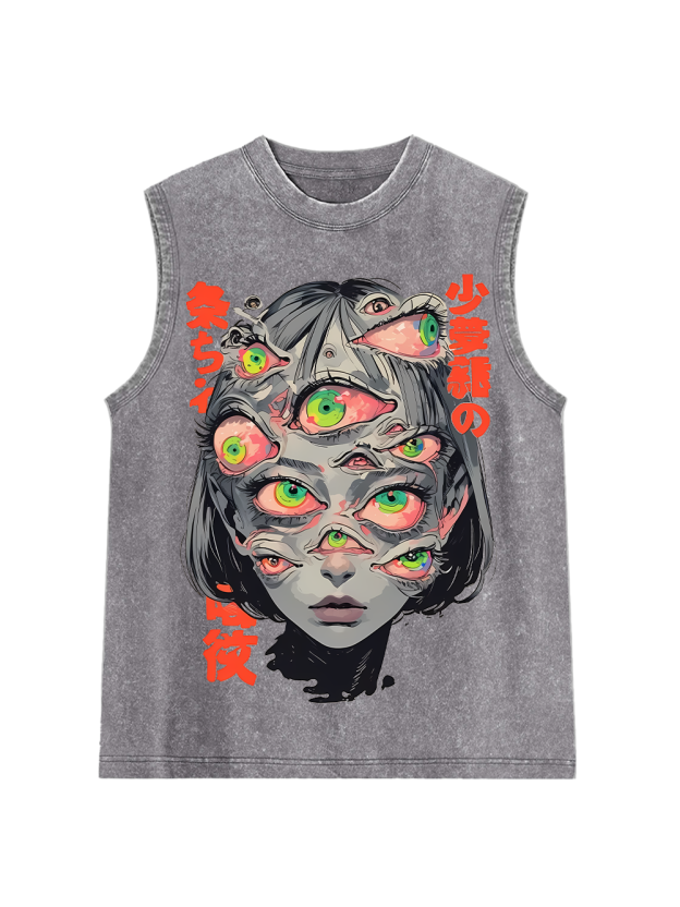 Thousand Eyed Fantasy Washed Tank Top