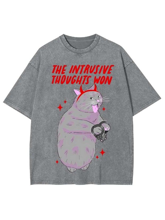 The Intrusive Thoughts Won Washed Tshirt