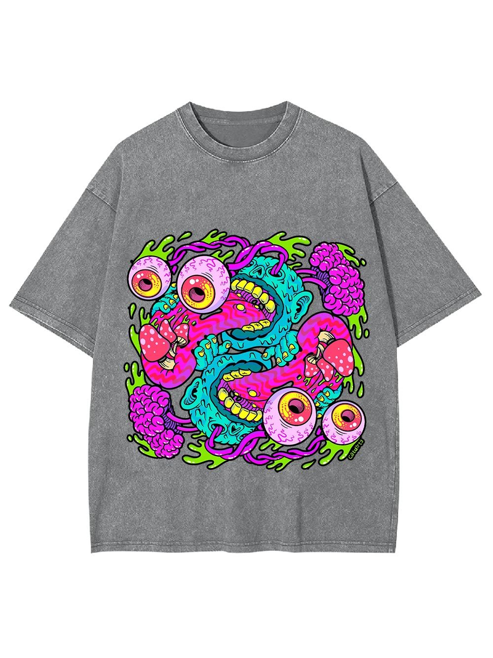 Psychedelic Chaos Washed Tshirt