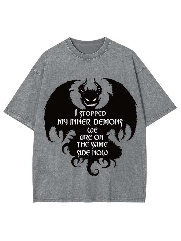 Embracing My Inner Demons Washed Tshirt
