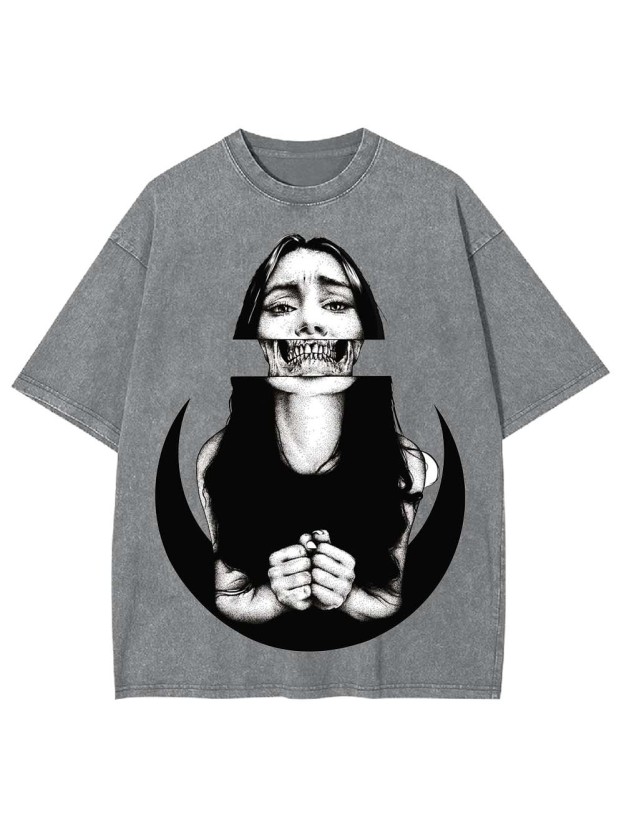 SILENT SCREAM WASHED TSHIRT