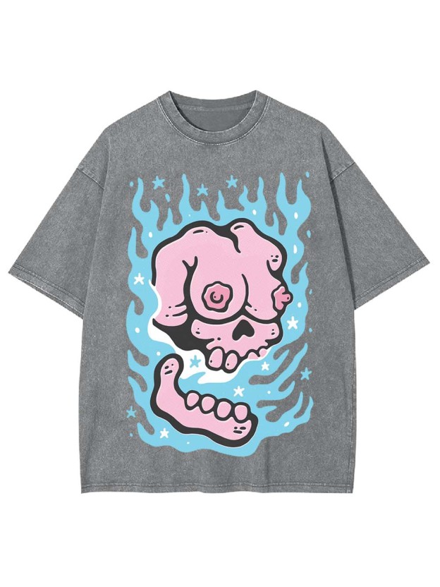 BURNING WASHED TSHIRT