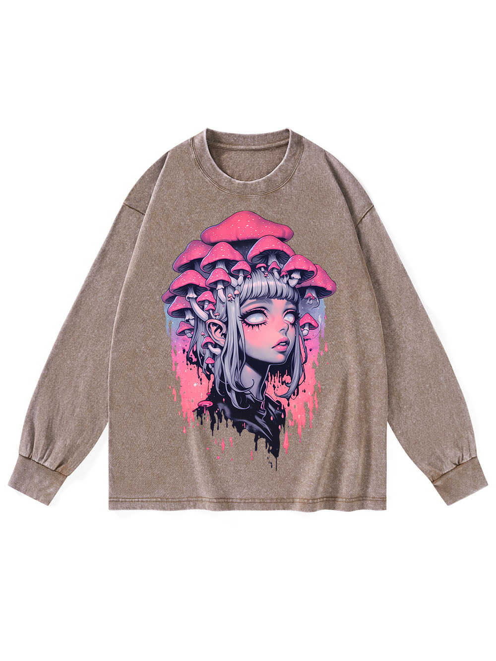 Fungal Reverie WASHED LONG-SLEEVE TSHIRT