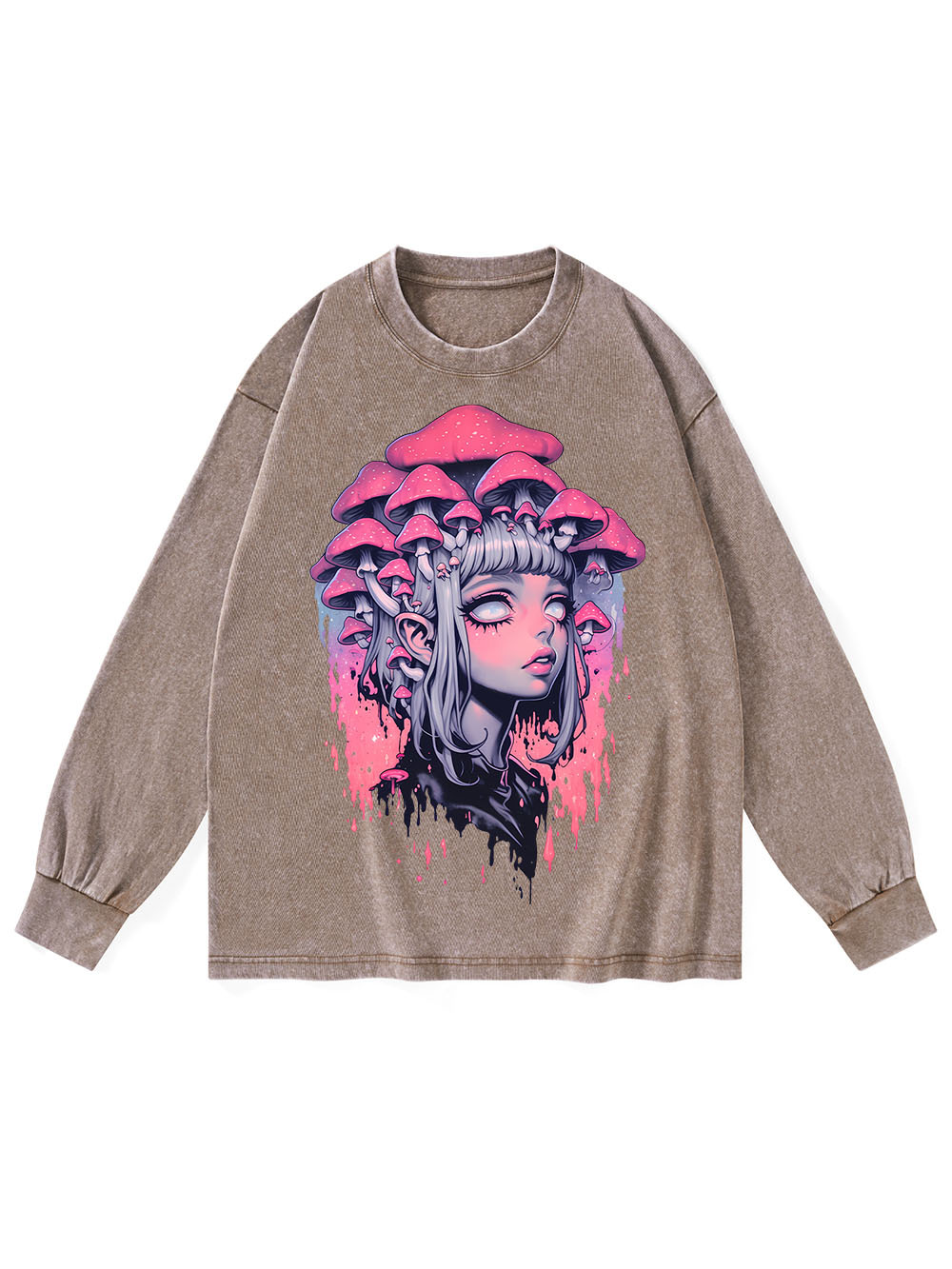 Fungal Reverie WASHED LONG-SLEEVE TSHIRT