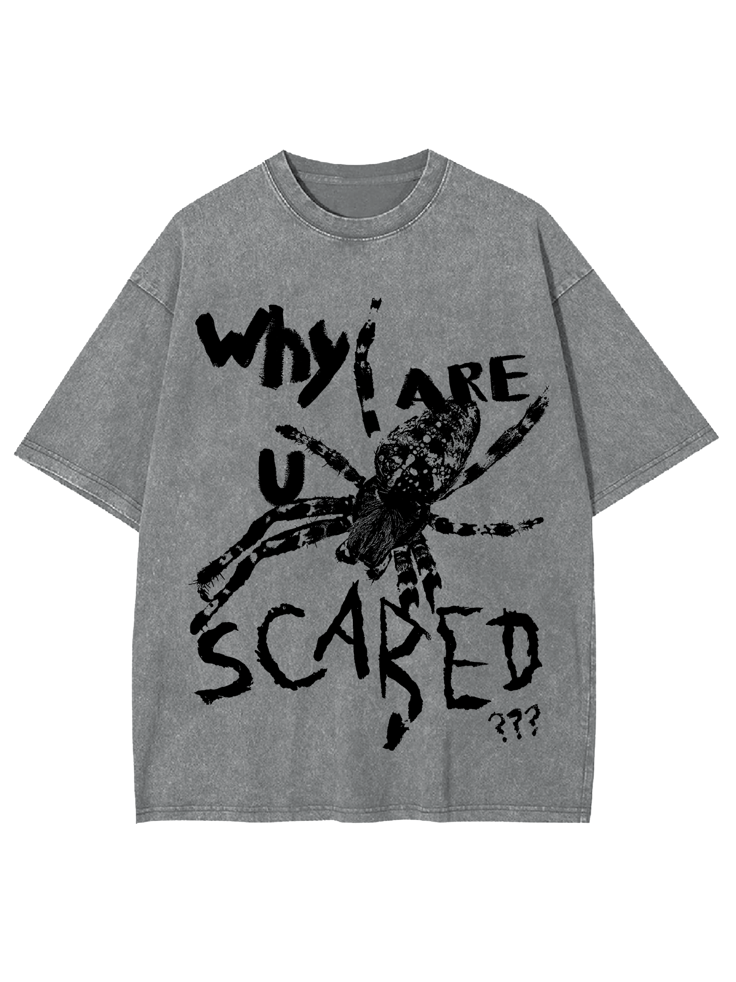 Why Are U Scared Washed Tshirt