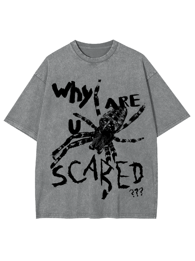 Why Are U Scared Washed Tshirt