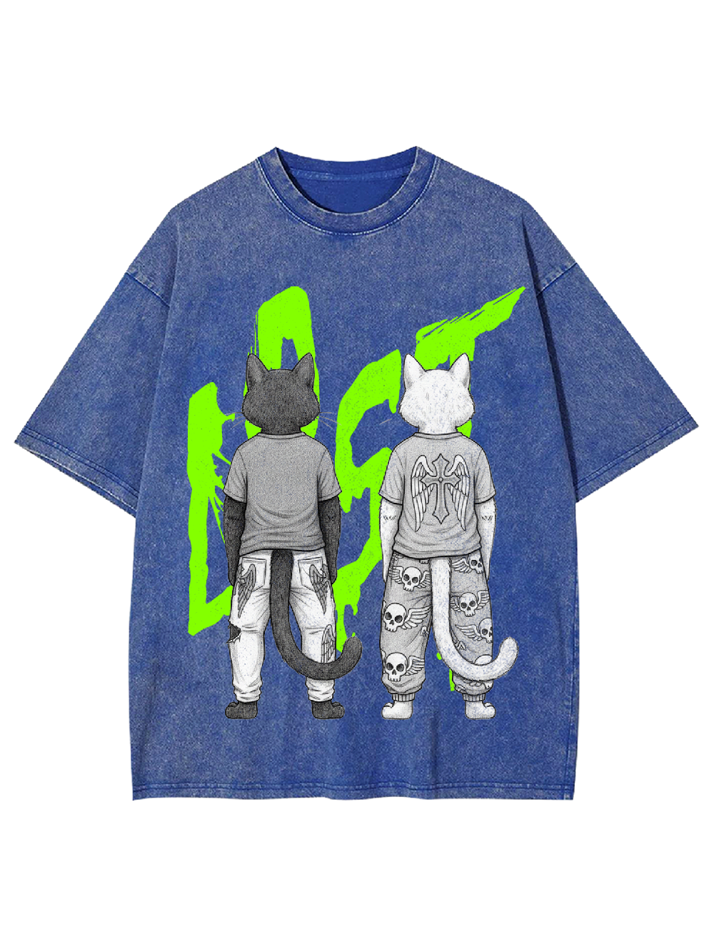 Two lost cats Washed Tshirt