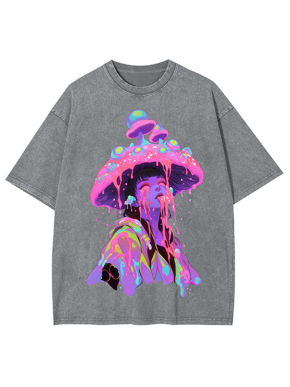 Mushroom Dreamscape Washed Tshirt