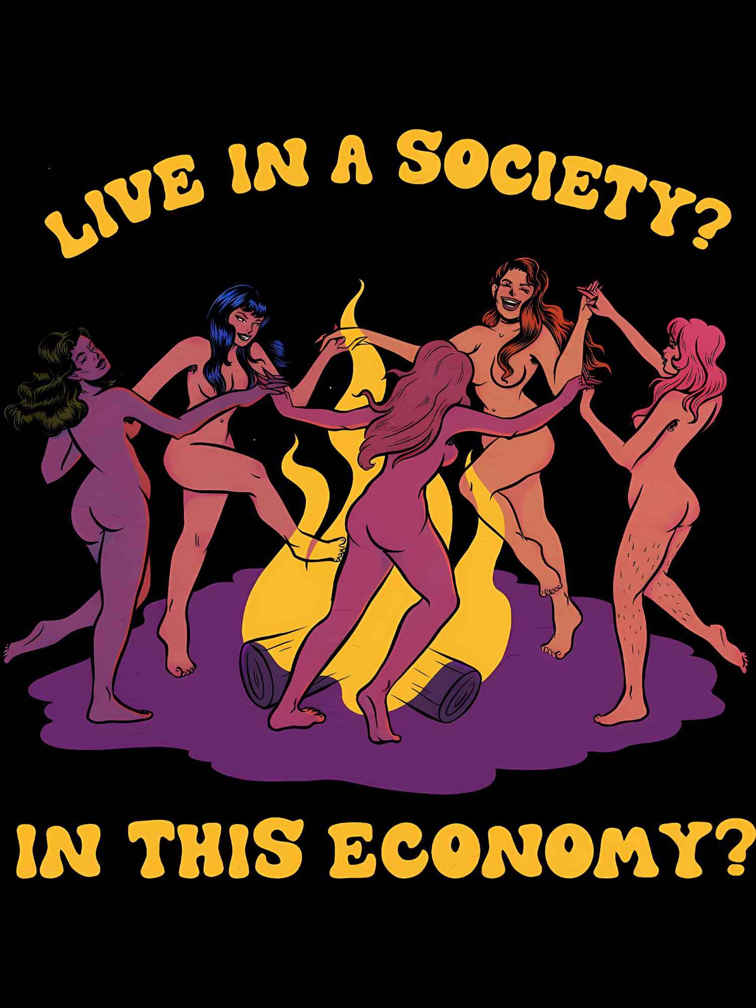 Live In A Society? Washed Tshirt