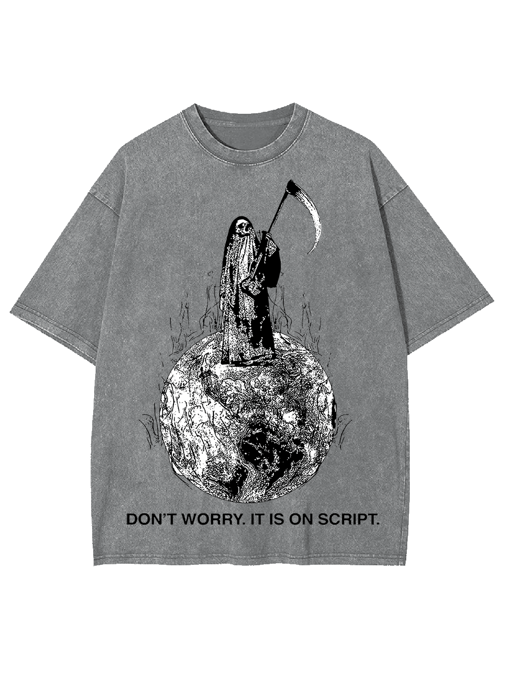 Don't Worry. It Is On Script Washed Tshirt