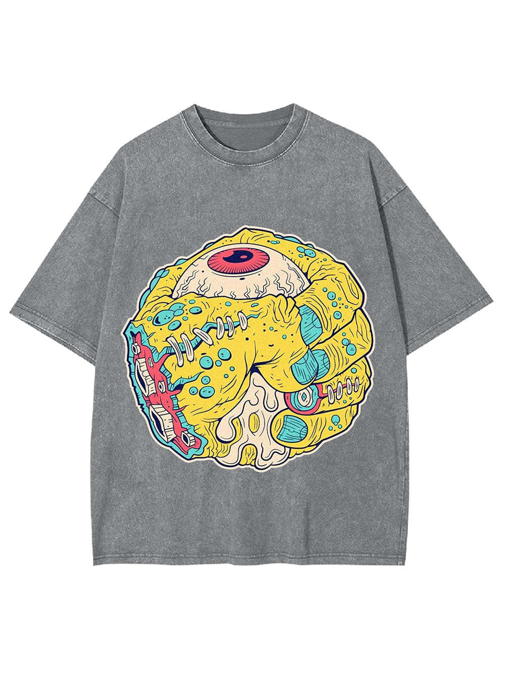 Monstrous Eye Sphere Washed Tshirt
