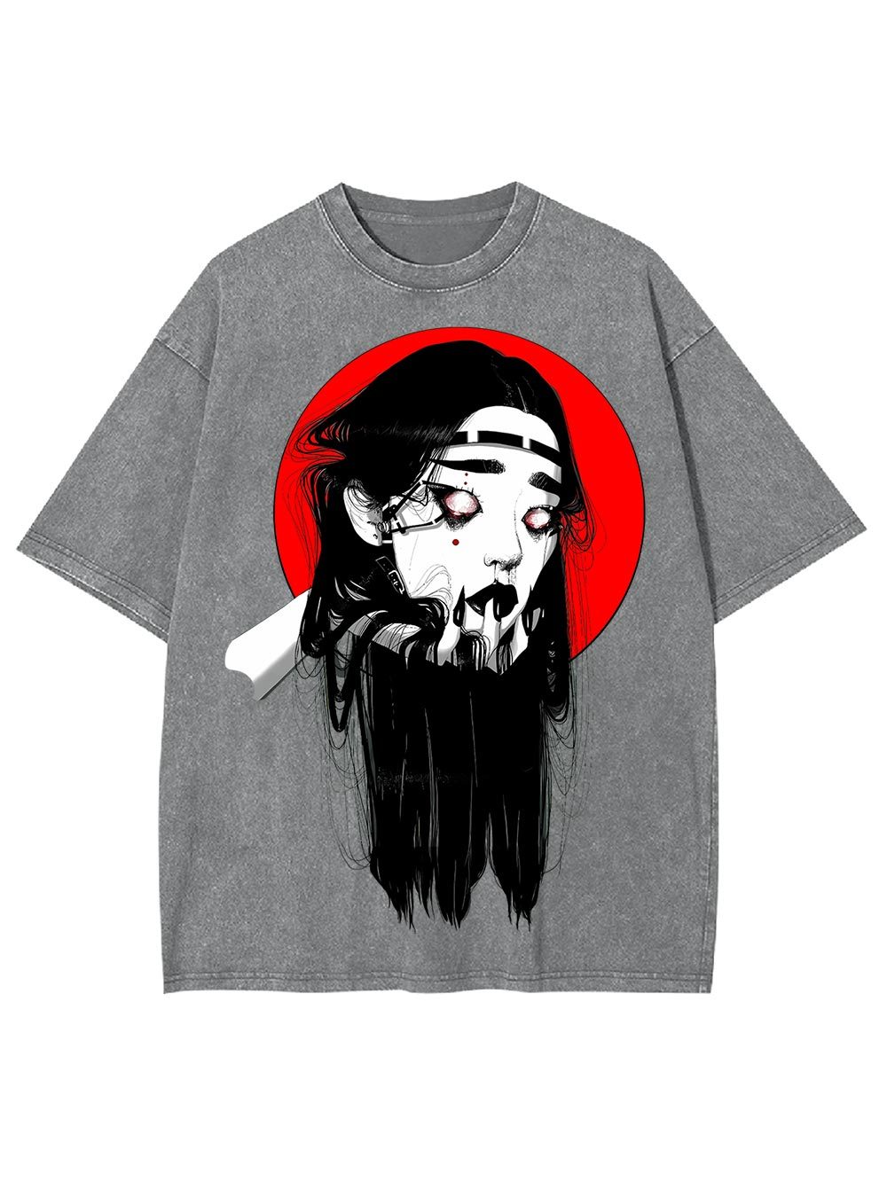 Elegant Skull Washed Tshirt