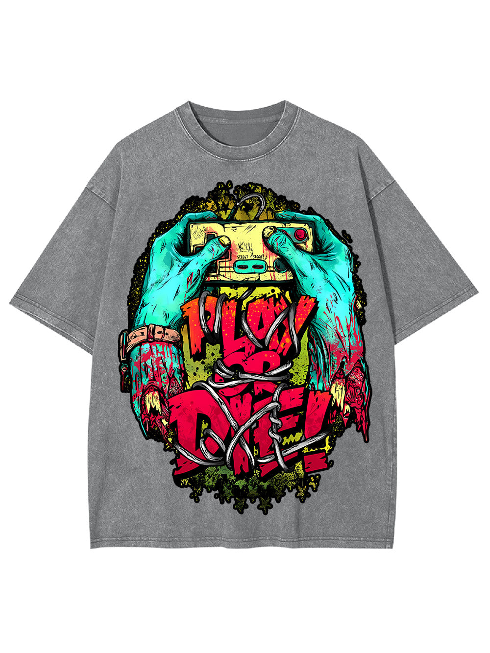 Play Or Die! Washed Tshirt