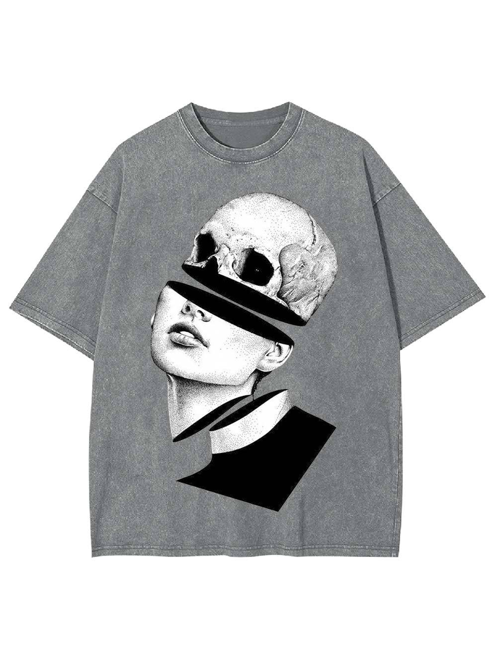 Skeletal Reflection Washed Tshirt