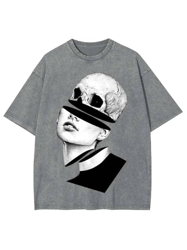 Skeletal Reflection Washed Tshirt
