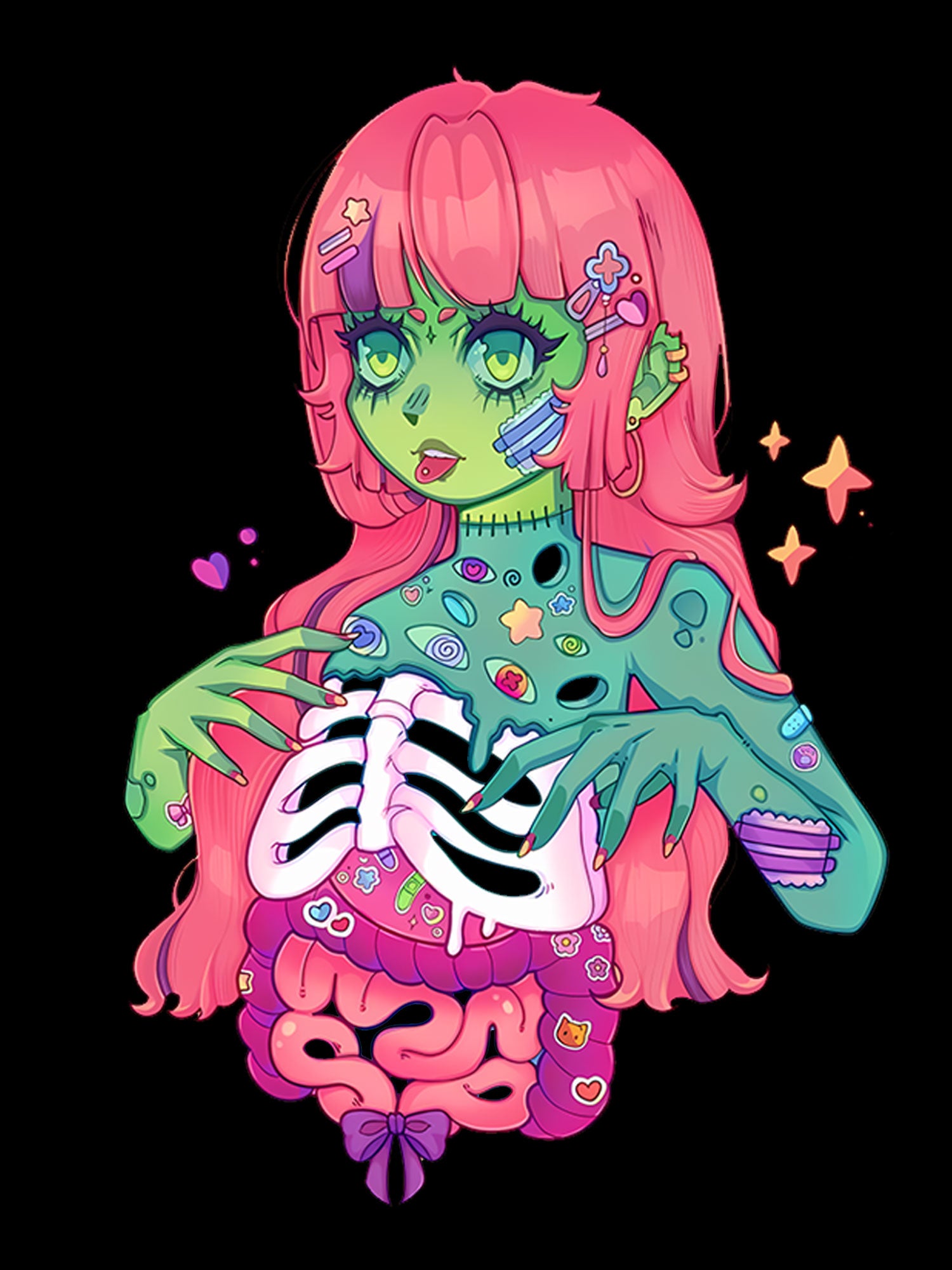 Zombie Sweetheart Washed Tshirt