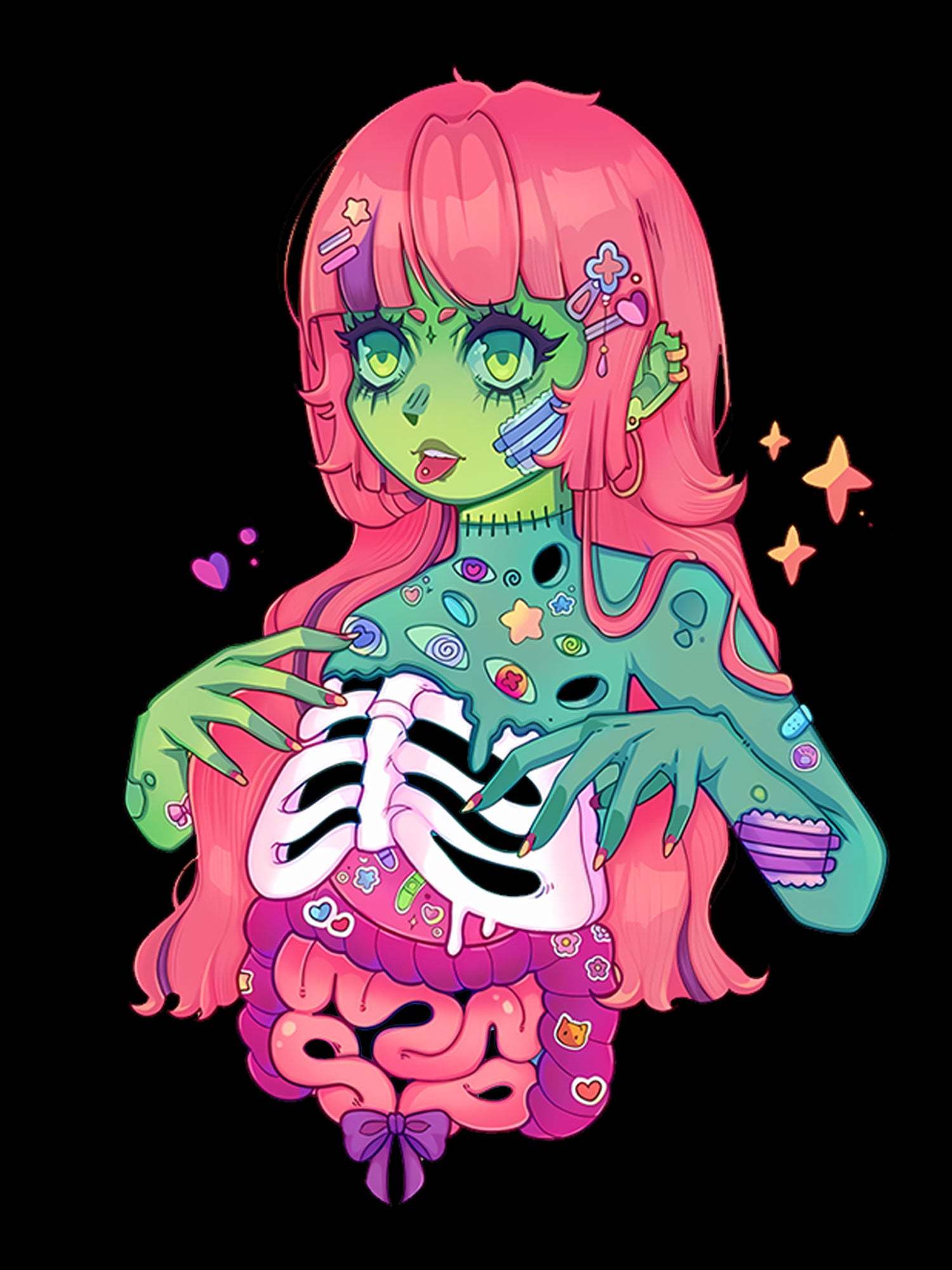 Zombie Sweetheart Washed Tshirt