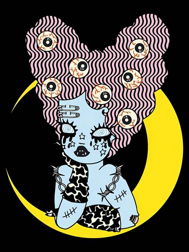 Moonlit Dreamscape Washed Tshirt