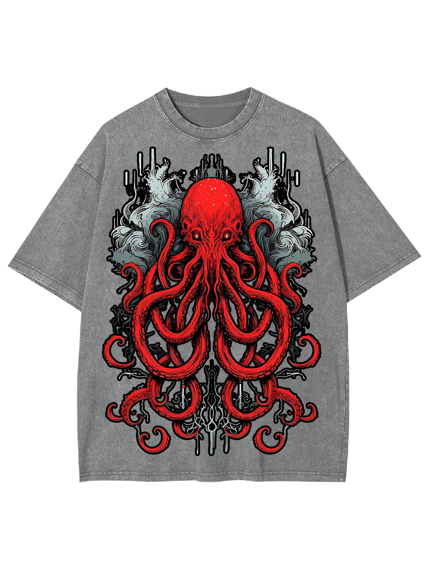 Abyssal Sea Monster Washed Tshirt