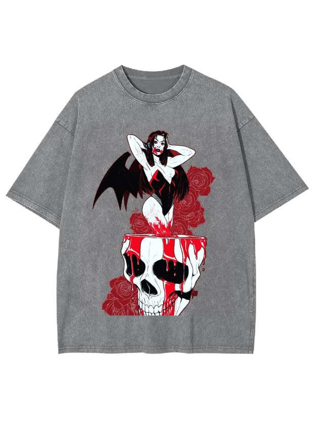 Vampiric Seduction Washed Tshirt