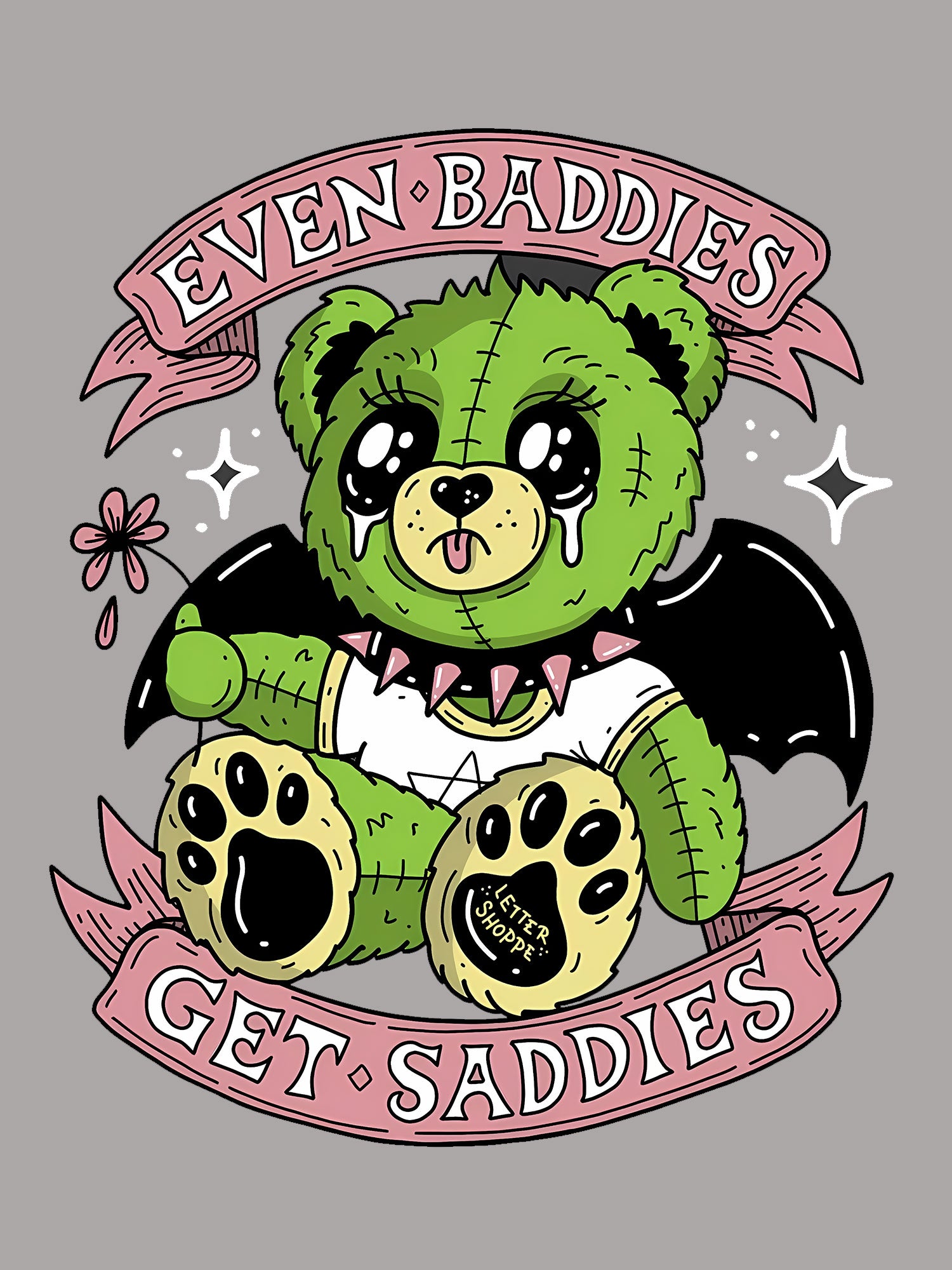 Even Baddies Get Saddies Washed Tshirt