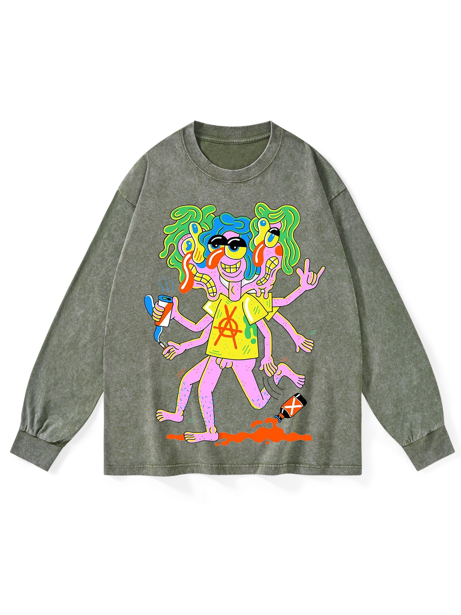 Personal Counduct Washed Long-Sleeve Tshirt-ClassyOutlaw