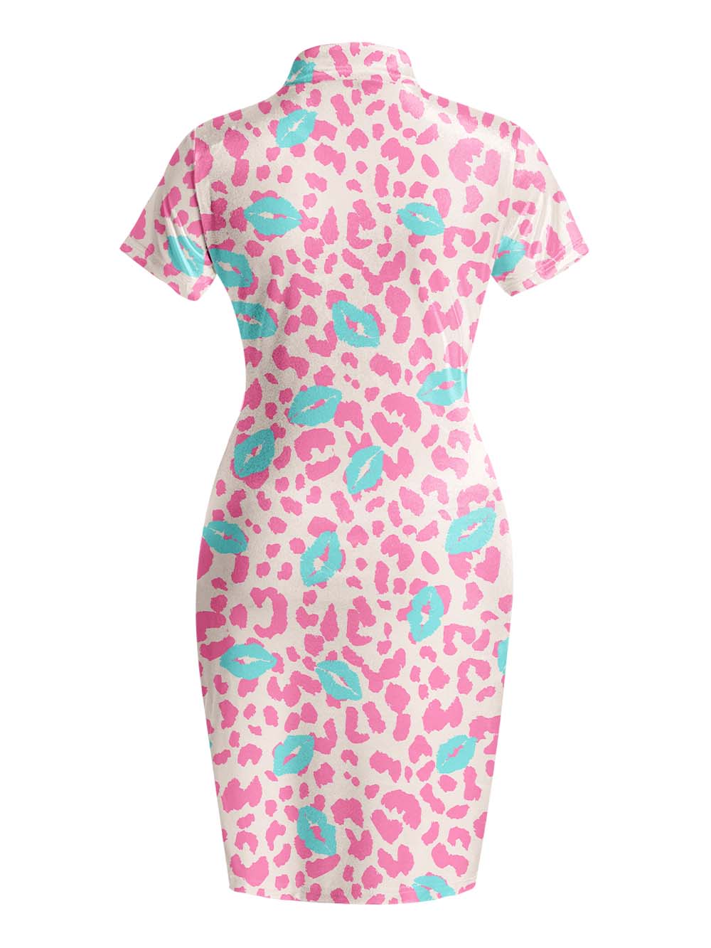 LIPSTICK QIPAO MINI DRESS