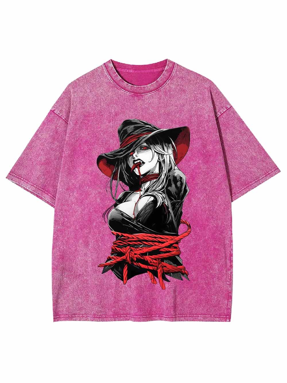 Tie Up Witch Washed Tshirt
