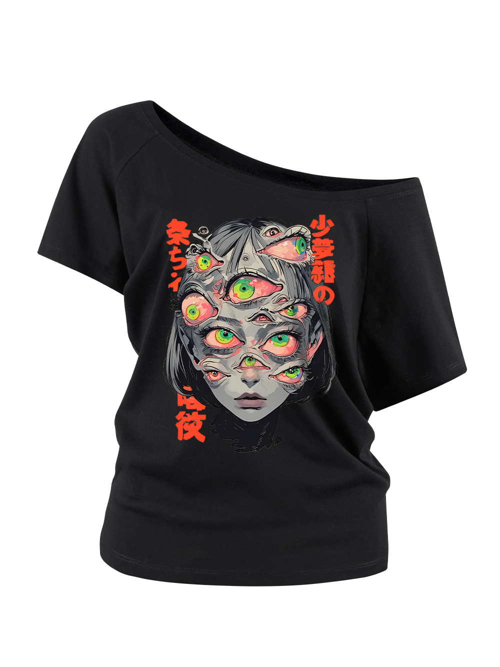 THOUSAND EYED FANTASY OFF SHOULDER TSHIRT