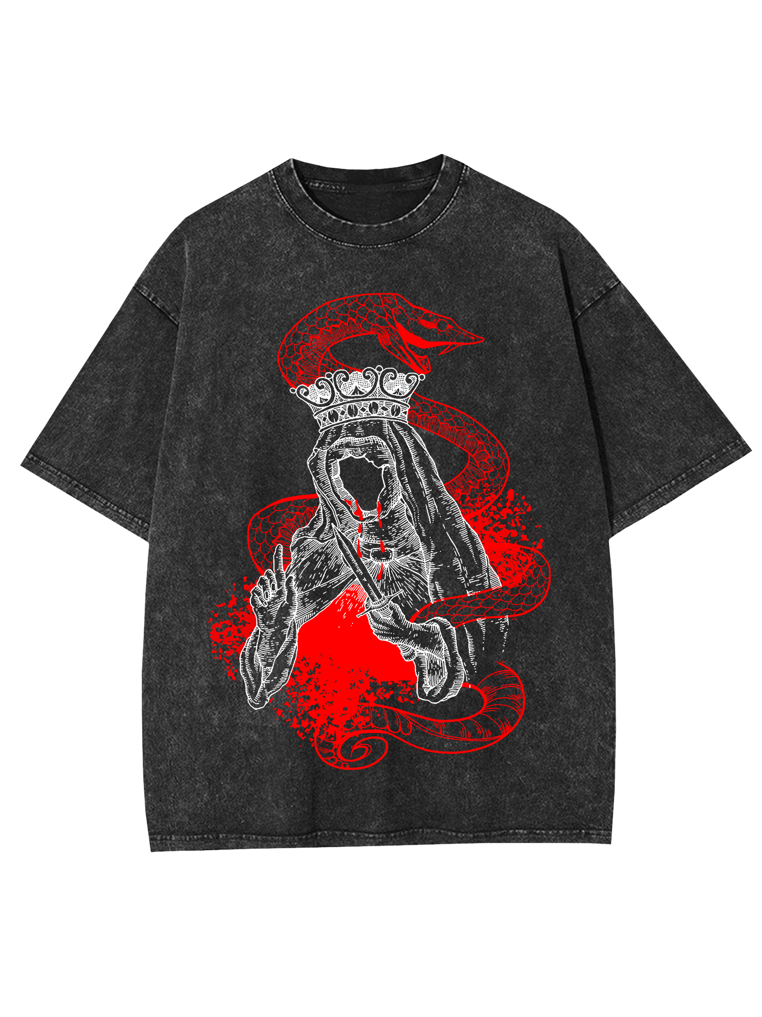 Snake Washed Tshirt-ClassyOutlaw Sale