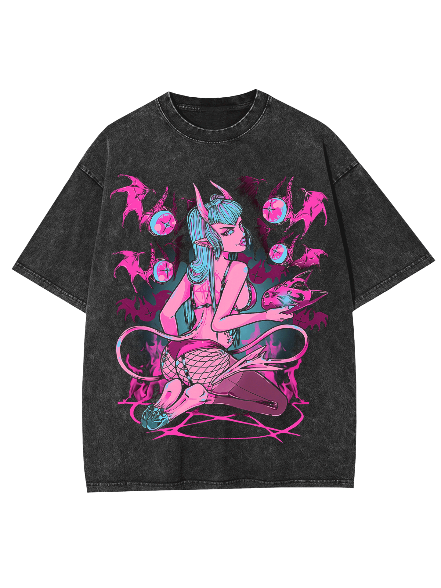 Neon Sweetheart Washed Tshirt-ClassyOutlaw Sale