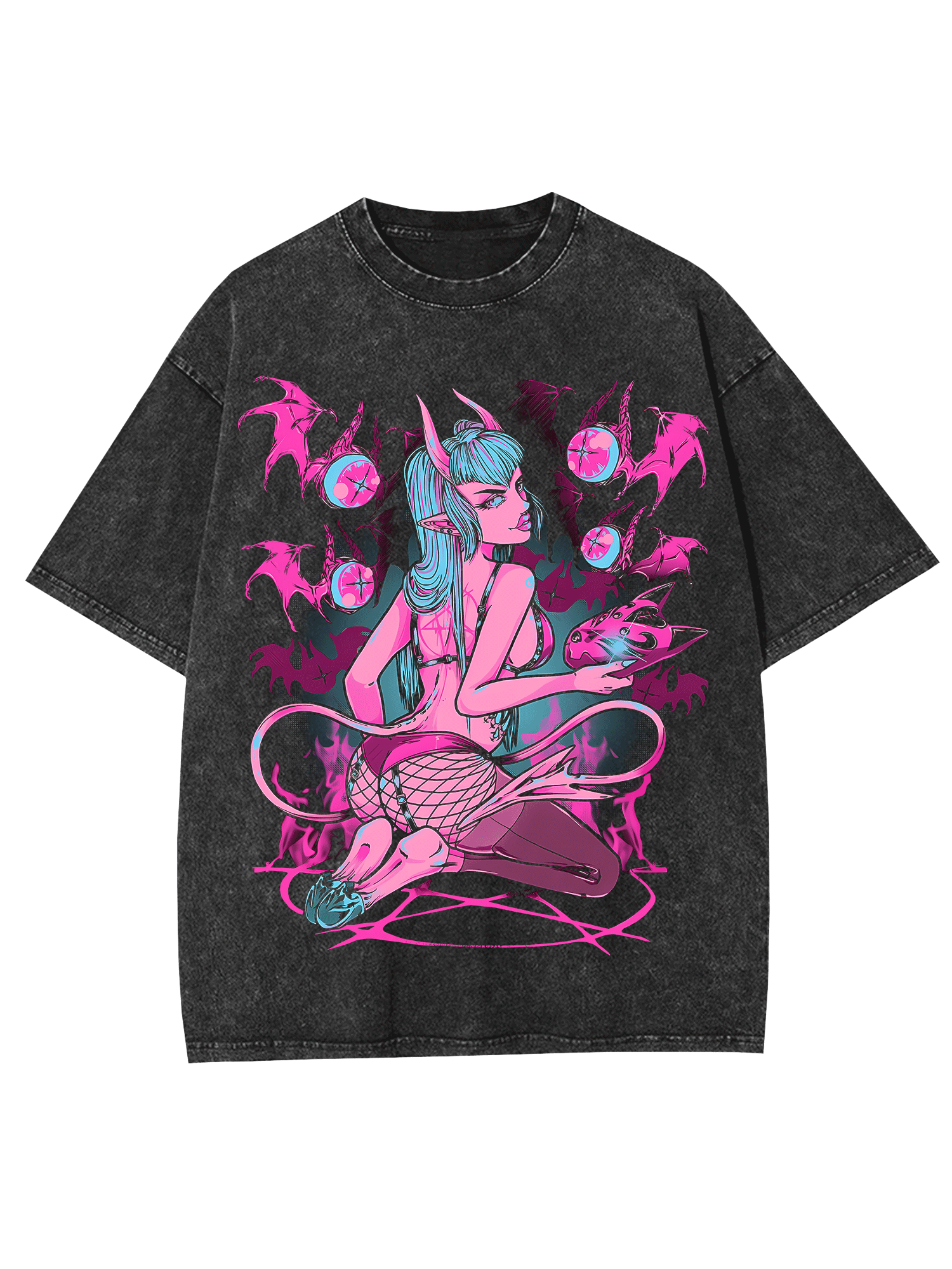 Neon Sweetheart Washed Tshirt-ClassyOutlaw Sale