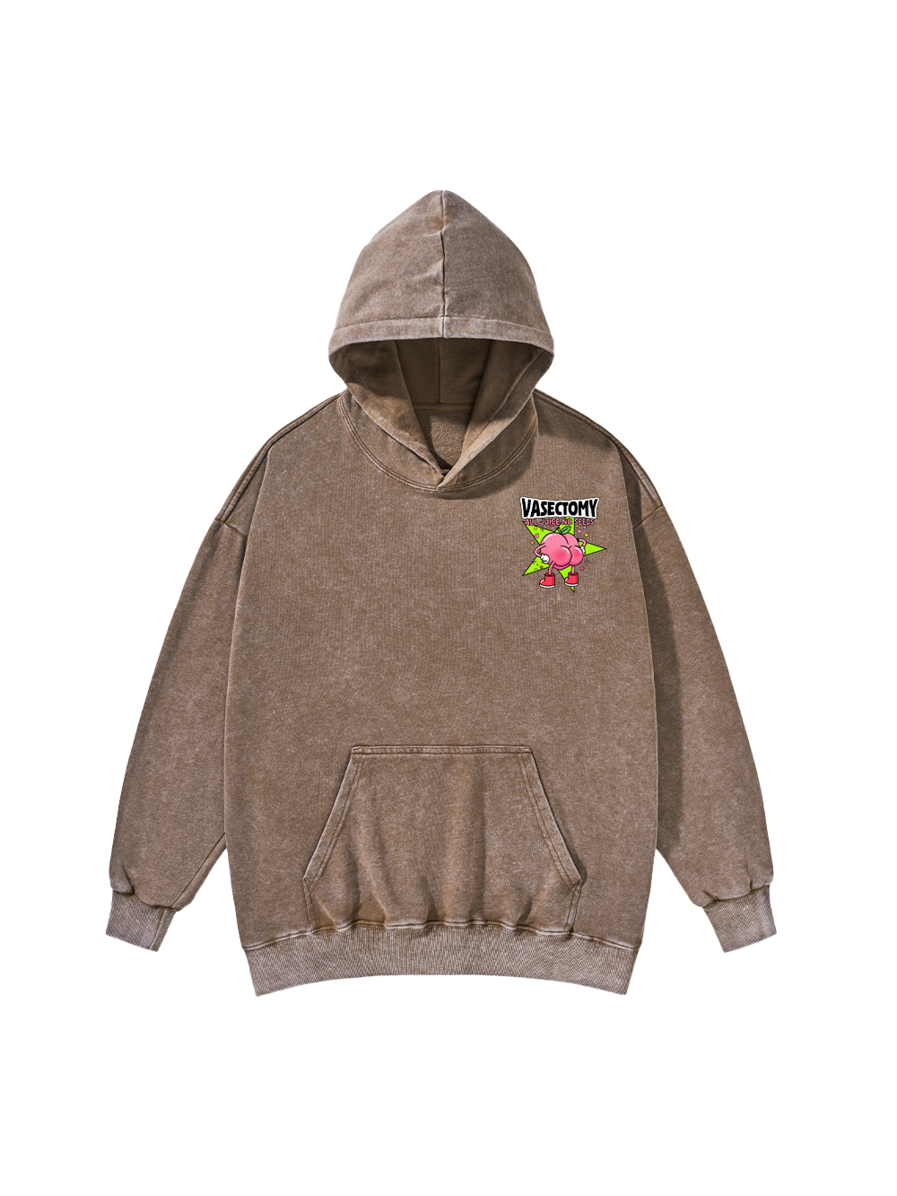 VASECTOMY ALL JUICE NO SEEDS WASHED HOODIE