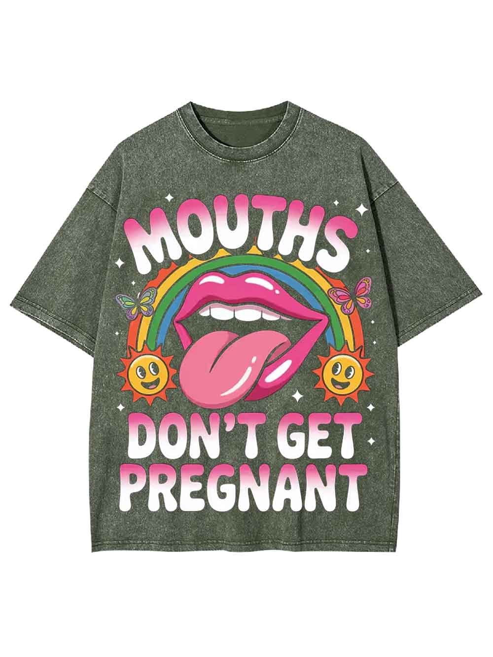 DON'T GET PREGNANT WASHED TSHIRT